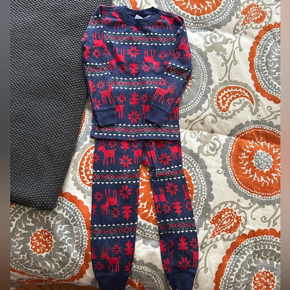 Hanna Andersson Fair isle Holiday Pajamas